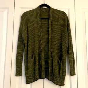 Green Knit Anthropologie Cardigan